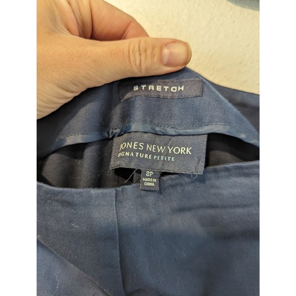 Jones New York Navy Beaded Capri Pants Trousers - Picture 4 of 5